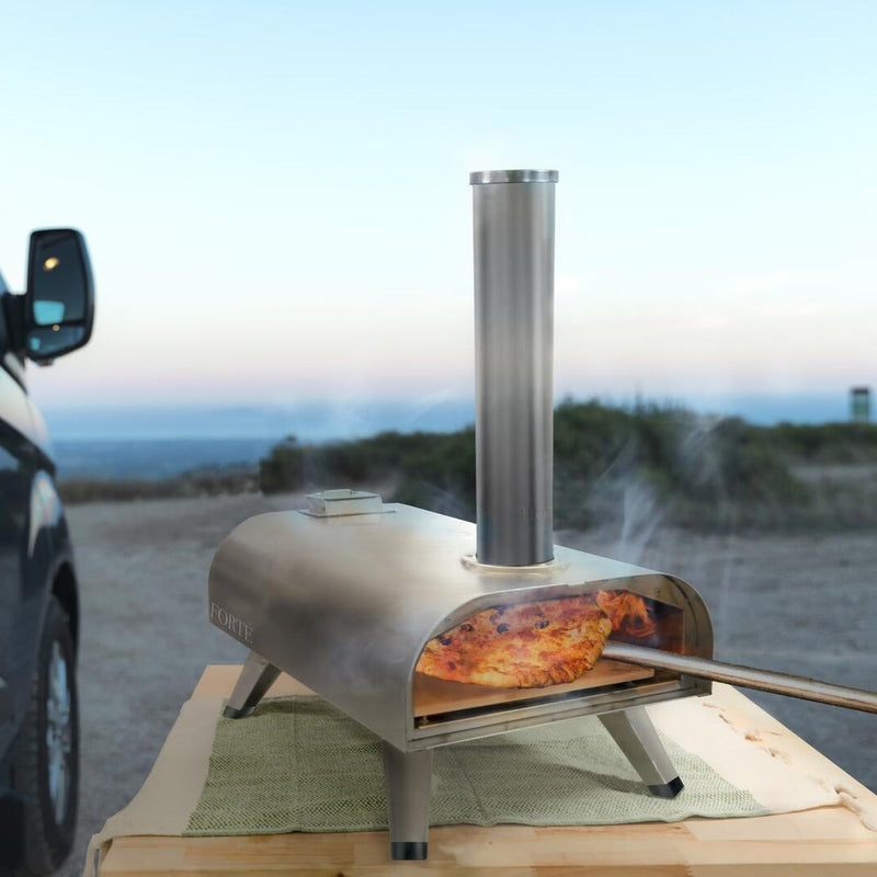 Forte Portable Stainless Steel Pellet Pizza Oven - FPPO14PSS