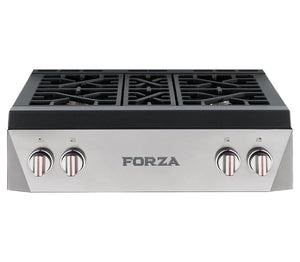 Forza 30" Professional Rangetop in Stainless Steel - FRT304GN
