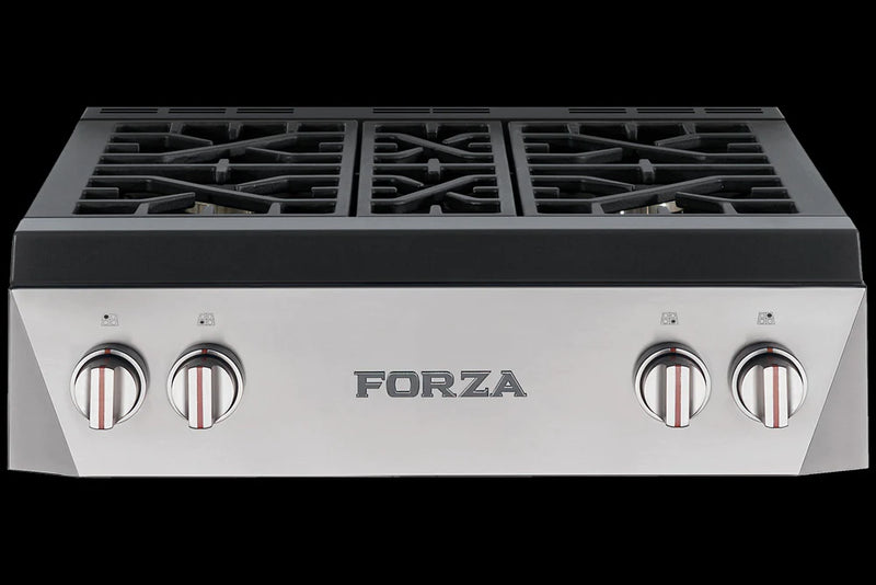 Forza 30" Professional Rangetop in Stainless Steel - FRT304GN