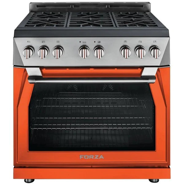 Forza 36" 6.0 cu. ft. Stainless Steel Pro-Style Gas Range - FR366GN