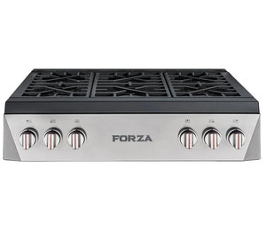 Forza 36" Professional Rangetop in Stainless Steel - FRT366GN