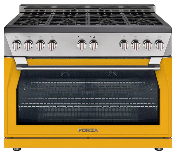 Forza 48" 7.8 cu. ft. Stainless Steel Pro-Style Gas Range - FR488GN