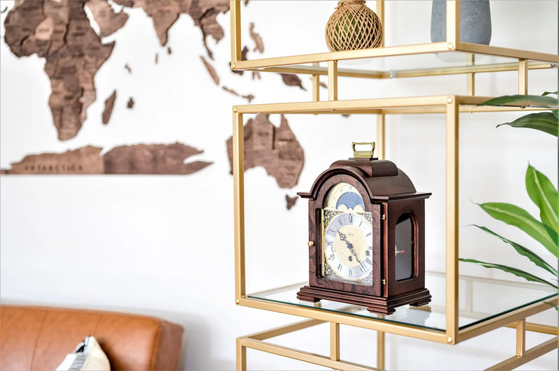 Hermle Debden Classic Mechanical Bracket Clock, Walnut - 22864030340