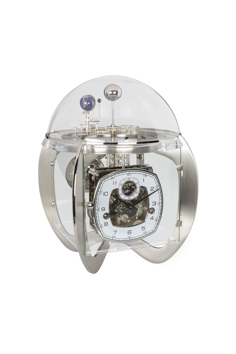 Hermle Mantel Clock Astro Tellurium Nickel - 23046000352