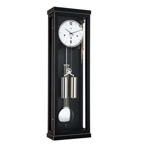 Hermle Wall Clock Abbot 8 Day Black - 70993740351