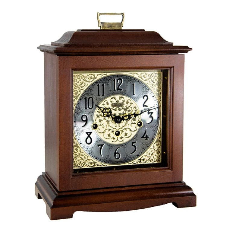 HermleClock Austen 12" Mechanical Table Clock - Cherry HNA22518N90340