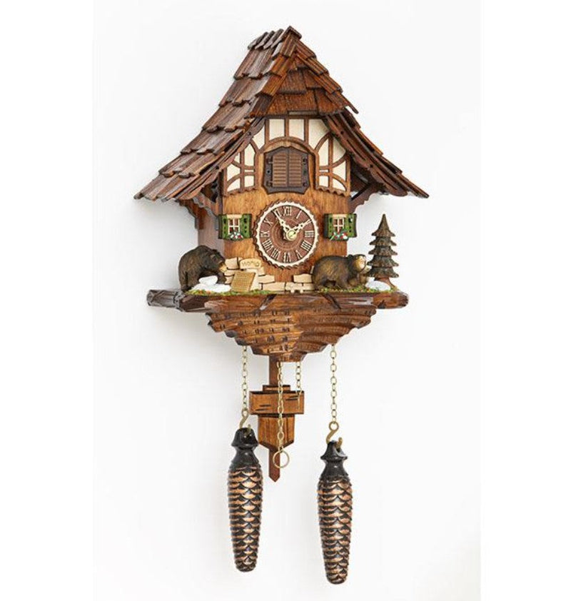 HermleClock Baiersdorf 9.5" German Quartz Cuckoo Clock 54000