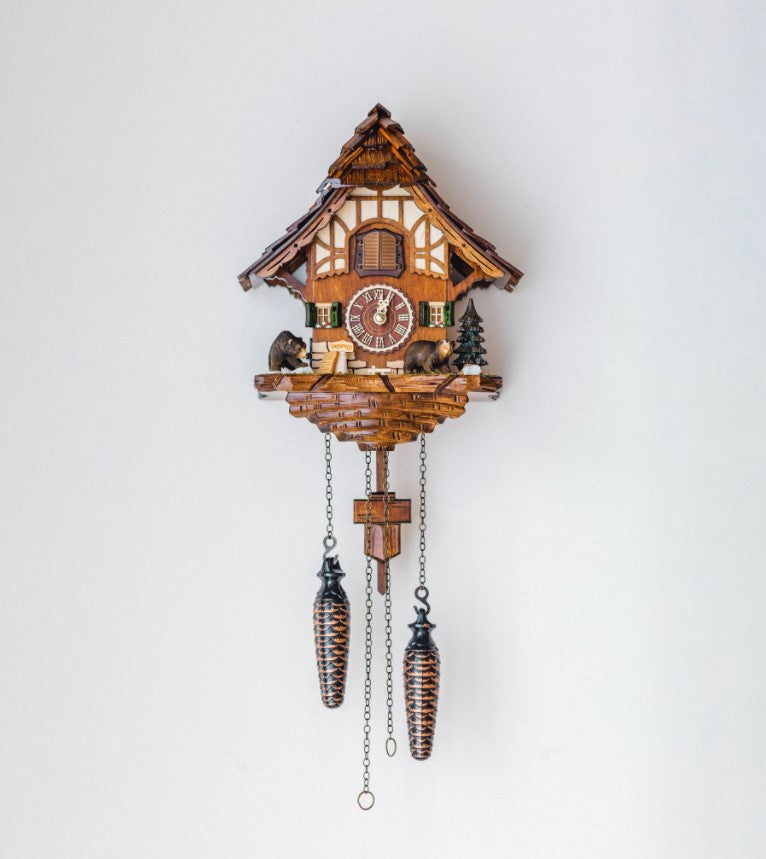 HermleClock Baiersdorf 9.5" German Quartz Cuckoo Clock 54000