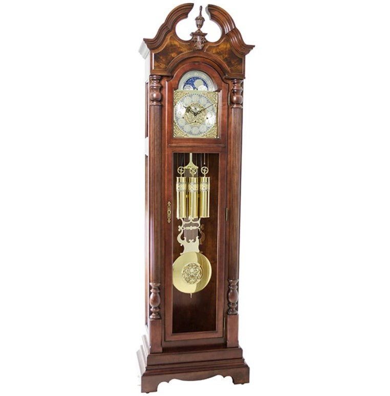 HermleClock Blakely 86" Mechanical Floor Clock - Cherry HNA010993N91161