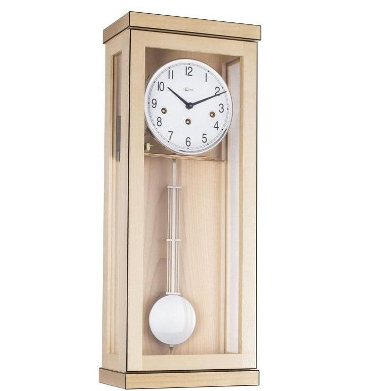 HermleClock Carrington 22" Regulator Wall Clock Maple - 8 Day Westminster Chimes 70989090341