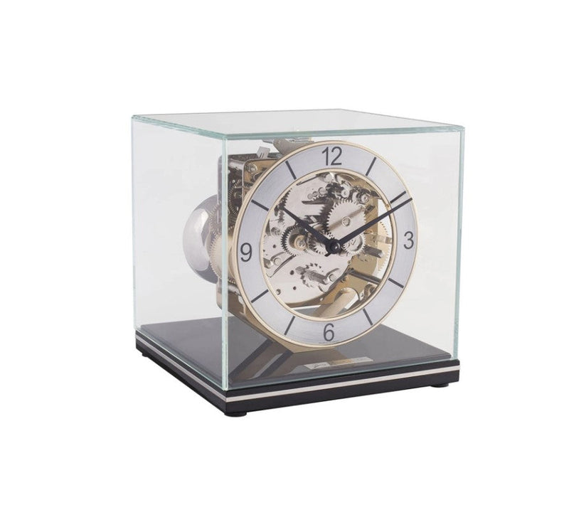 HermleClock Clarke 7" Designer Table Clock - Black 23052740340
