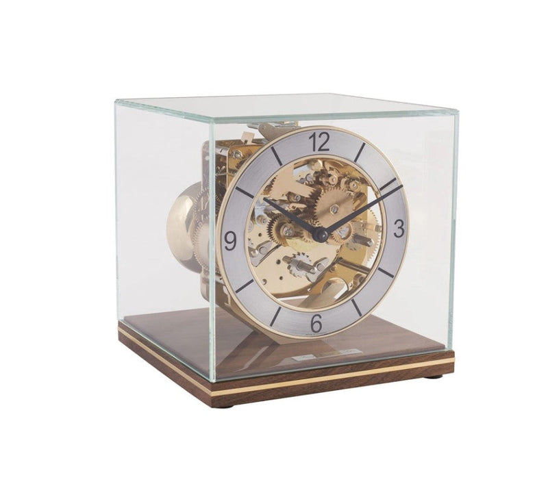 HermleClock Clarke 7" Designer Table Clock - Walnut 23052030340