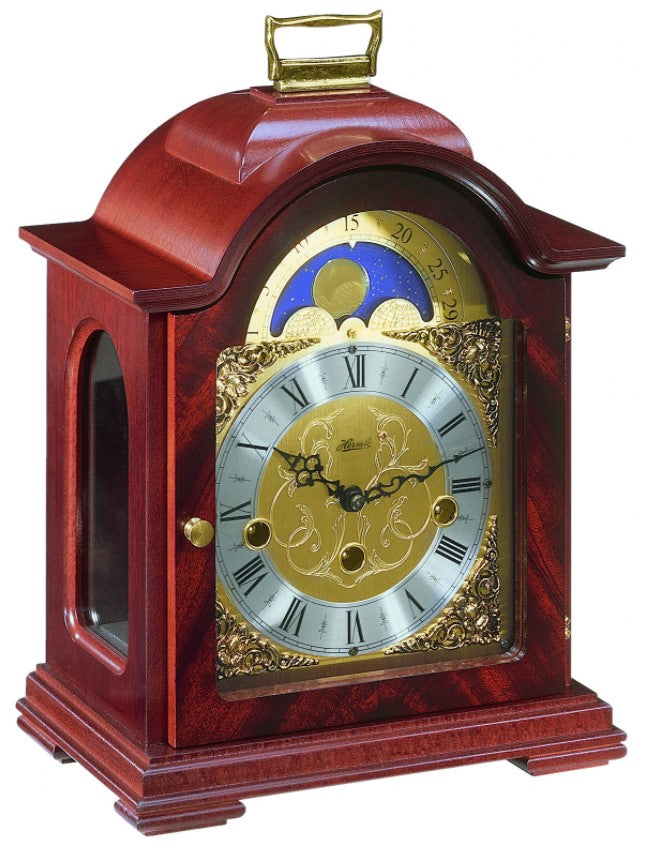 HermleClock Debden 12" Antique Table Clock in Mahogany 22864070340
