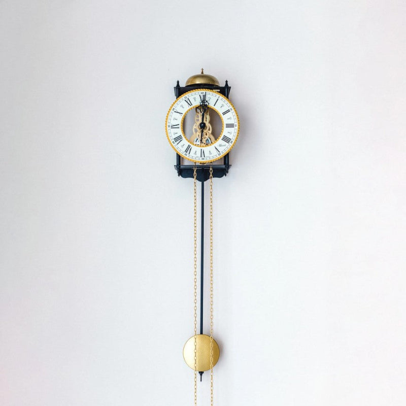 HermleClock FrankFurt Mechanical Weight Driven Wall Clock Wrought Iron 70731000711