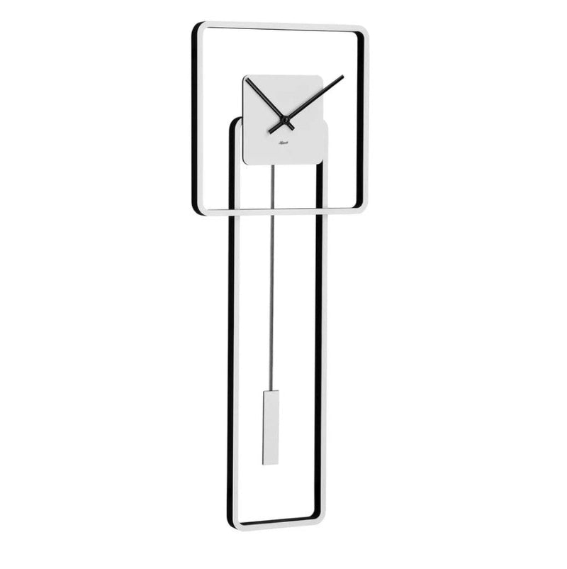 HermleClock Jordan Modern Quartz Wall Clock - White / Black Model 61022002200
