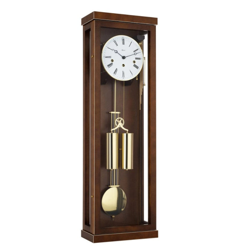 HermleClock Laredo Wall Clock with 4/4 Westminster Chime in Walnut 70994030351