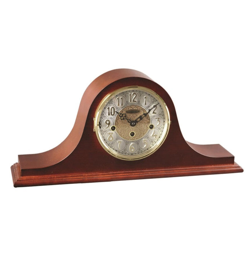 HermleClock Laurel 20" Traditional Table Clock in Cherry 21134I90340