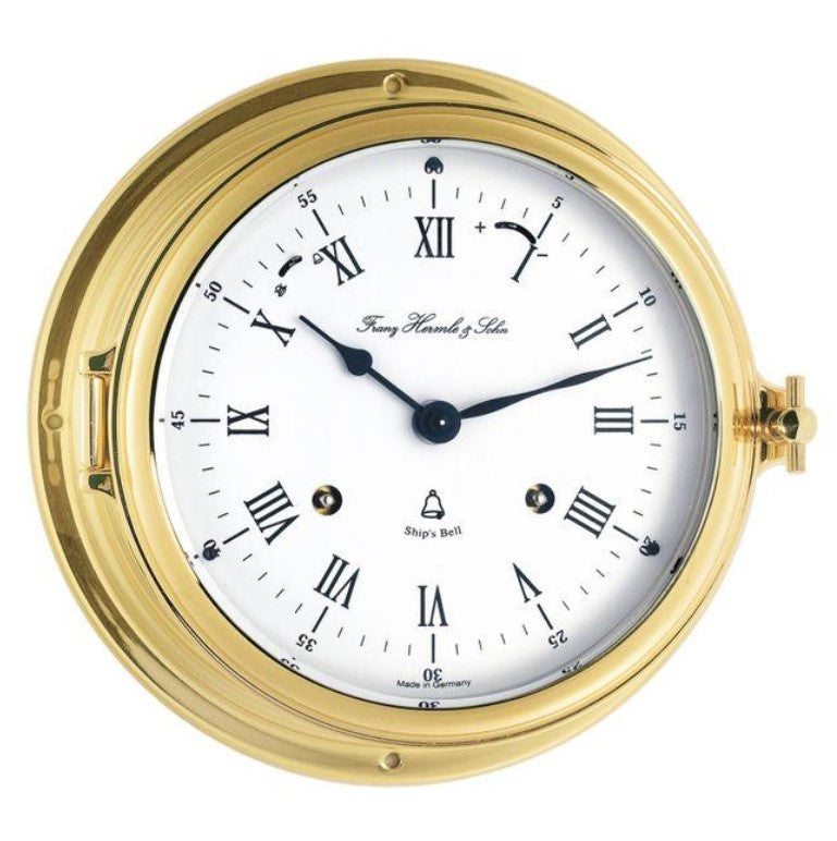 HermleClock Norfolk 8" Solid Brass Marine Clock 35065000132