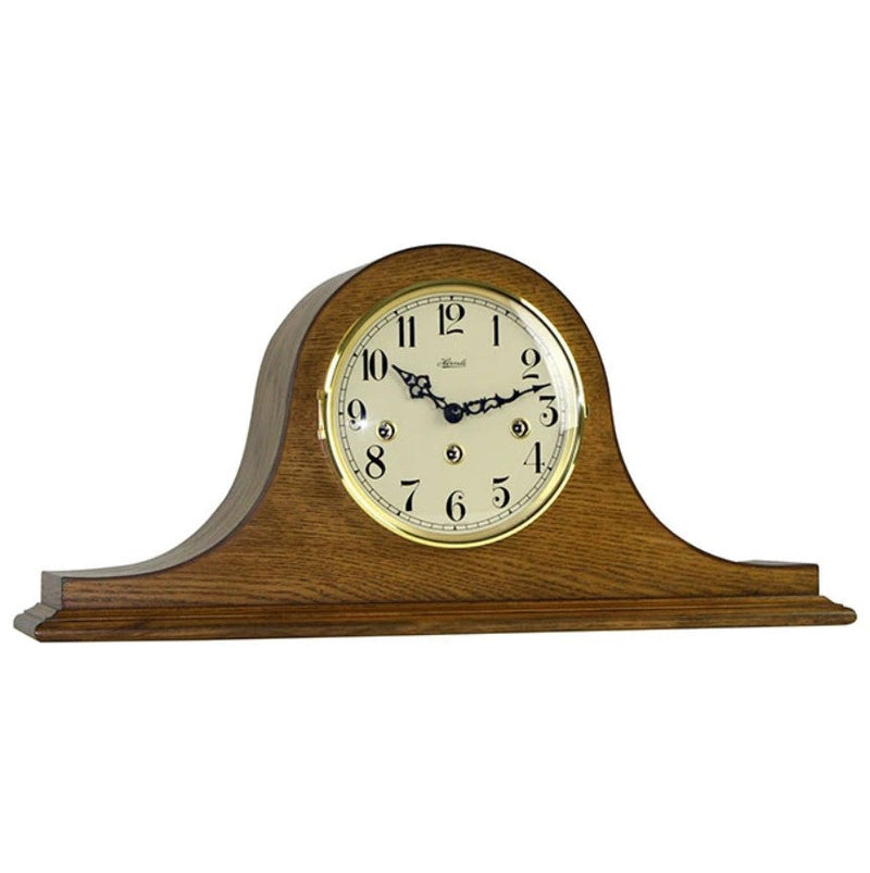 HermleClock Sweet Briar Mantel Clock Dark Oak Finish (Quartz) 2113504Q