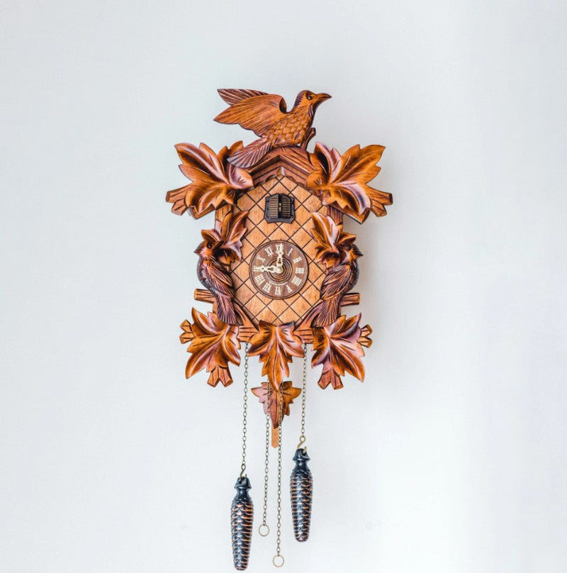 HermleClock Villingen 21" Traditional Hand Carved Cuckoo Clock 44000