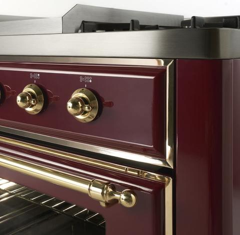 ILVE 30" Majestic II Series Gas Burner and Electric Oven Range Side View