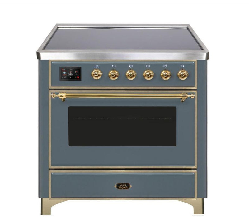 ILVE 36" Majestic II Series Electric Induction and Electric Oven Range with 5 Elements (UMI09NS3)