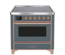 ILVE 36" Majestic II Series Electric Induction and Electric Oven Range with 5 Elements (UMI09NS3)