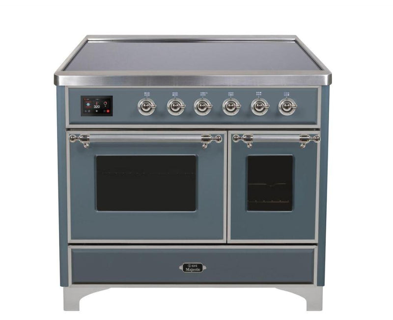 ILVE 40 Majestic II Induction Range with 6 Elements - Dual Oven - TFT Control Display in Matte Graphite (UMDI10QNS3MGP)