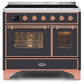 ILVE 40 Inch Majestic II Series Freestanding Electric Double Oven Range with 6 Elements, Triple Glass Cool Door, Convection Oven, TFT Oven Control Display and Child Lock (UMDI10NS3)
