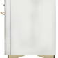 ILVE 48 Inch Majestic II Series Freestanding Dual Fuel Double Oven Range with 8 Sealed Burners, Triple Glass Cool Door, Convection Oven (UM12FDNS)