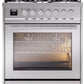 ILVE Professional Plus II 30-Inch Freestanding Dual Fuel Range with 5 Sealed Burner - UP30WMP