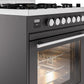 ILVE Professional Plus II 30-Inch Freestanding Dual Fuel Range with 5 Sealed Burner - UP30WMP