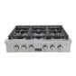 Kucht Appliance Package - 48 inch Natural Gas Range in Stainless Steel, Wall Range Hood, Refrigerator, Dishwasher, and Gas Stovetop, KFX-KFX480-369T
