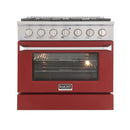 Kucht Appliance Package Professional 36 in. 5.2 cu ft. Natural Gas Range & Dishwasher, K77-KNG361-40D