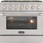 Kucht Appliance Package Professional 36 in. 5.2 cu ft. Natural Gas Range, Range Hood, Dishwasher, K7740D-KNG-361