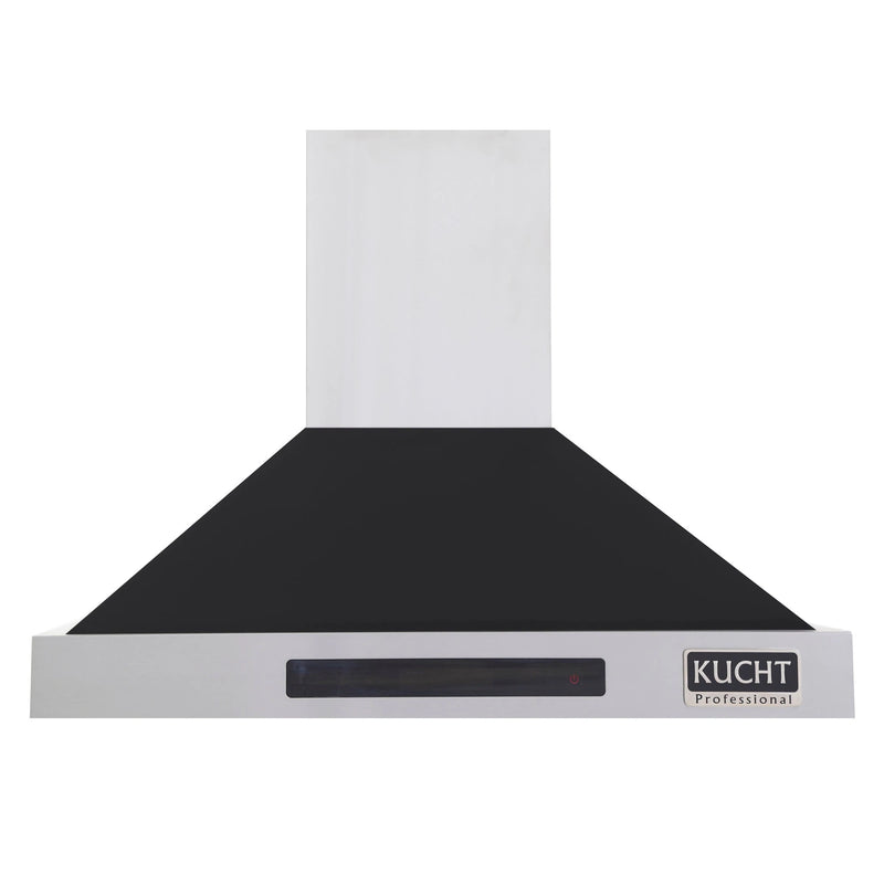 Kucht Professional 36 in. Wall Mounted Hood in Stainless Steel with Color Options KRH3615A