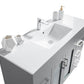 Laviva Nova 48" Grey Bathroom Vanity with White Ceramic Basin Countertop 31321529-48G-CB