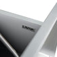 Laviva Nova 48" Grey Bathroom Vanity with White Ceramic Basin Countertop 31321529-48G-CB