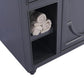 Laviva Odyssey 48" Maple Grey Bathroom Vanity with Matte White VIVA Stone Solid Surface Countertop 313613-48G-MW