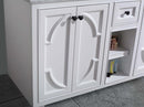 Laviva Odyssey 60" White Double Sink Bathroom Vanity with White Carrara Marble Countertop 313613-60W-WC