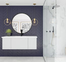 Laviva Vitri 48" Cloud White Bathroom Vanity with VIVA Stone Matte White Solid Surface Countertop 313VTR-48CW-MW