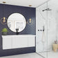 Laviva Vitri 48" Cloud White Bathroom Vanity with VIVA Stone Matte White Solid Surface Countertop 313VTR-48CW-MW
