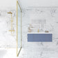 Laviva Vitri 48" Nautical Blue Bathroom Vanity with VIVA Stone Matte White Solid Surface Countertop 313VTR-48NB-MW