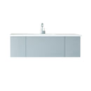 Laviva Vitri 54" Fossil Grey Bathroom Vanity with VIVA Stone Matte White Solid Surface Countertop 313VTR-54FG-MW