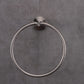 Lexora Bagno Nera Stainless Steel Towel Ring - Satin Nickel LTR16152SN