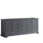 Lexora Dukes 80" Dark Grey Vanity Cabinet Only LD342280DB00000