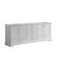 Lexora Dukes 80" White Vanity Cabinet Only LD342280DA00000