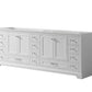 Lexora Dukes 84" White Vanity Cabinet Only LD342284DA00000