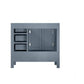 Lexora Jacques 36" Dark Grey Vanity Cabinet Only - Left Version LJ342236SB00000-L