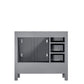 Lexora Jacques 36" Distressed Grey Vanity Cabinet Only - Right Version LJ342236SD00000-R